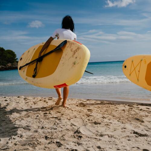 Şişme Stand Up Paddle Seti - 10'6' - 1 veya 2 Kişilik - Mavi - 100 