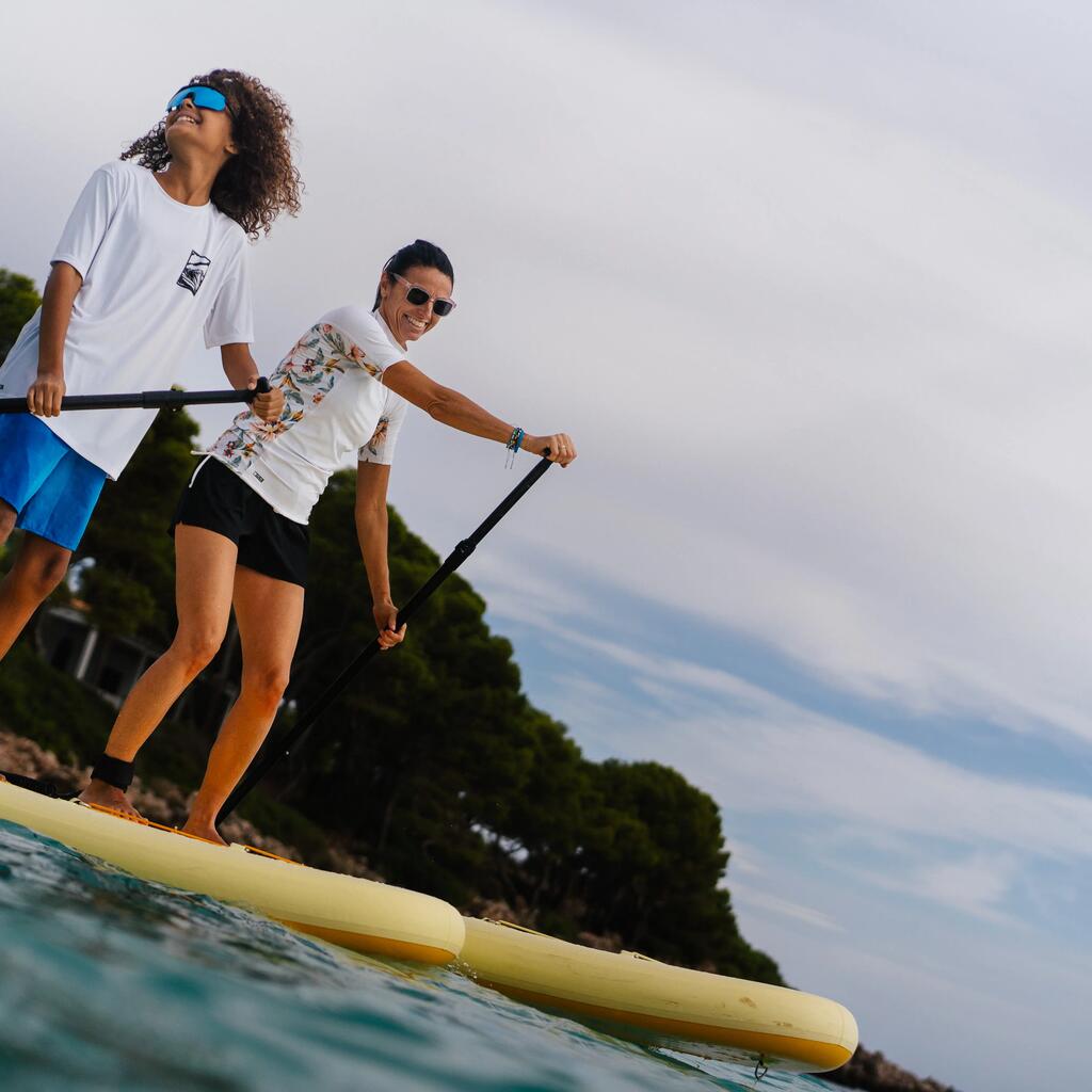 Pack Stand up paddle gonflable 9'6, 1 personne (jusqu'à 80kg)  - 100 Jaune