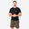 T-shirt de cross training slim respirant homme, noir