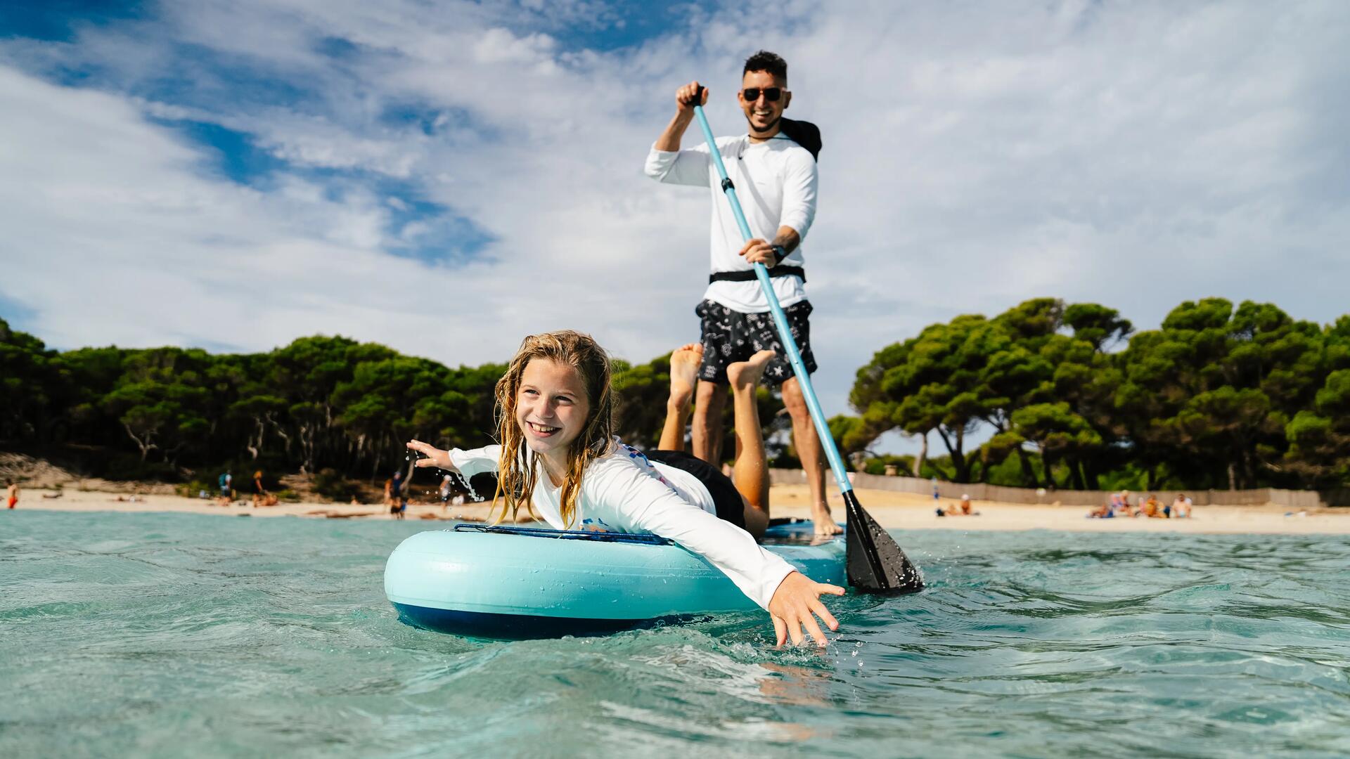 Das richtige SUP Board ist essentiell für 2 Personen.