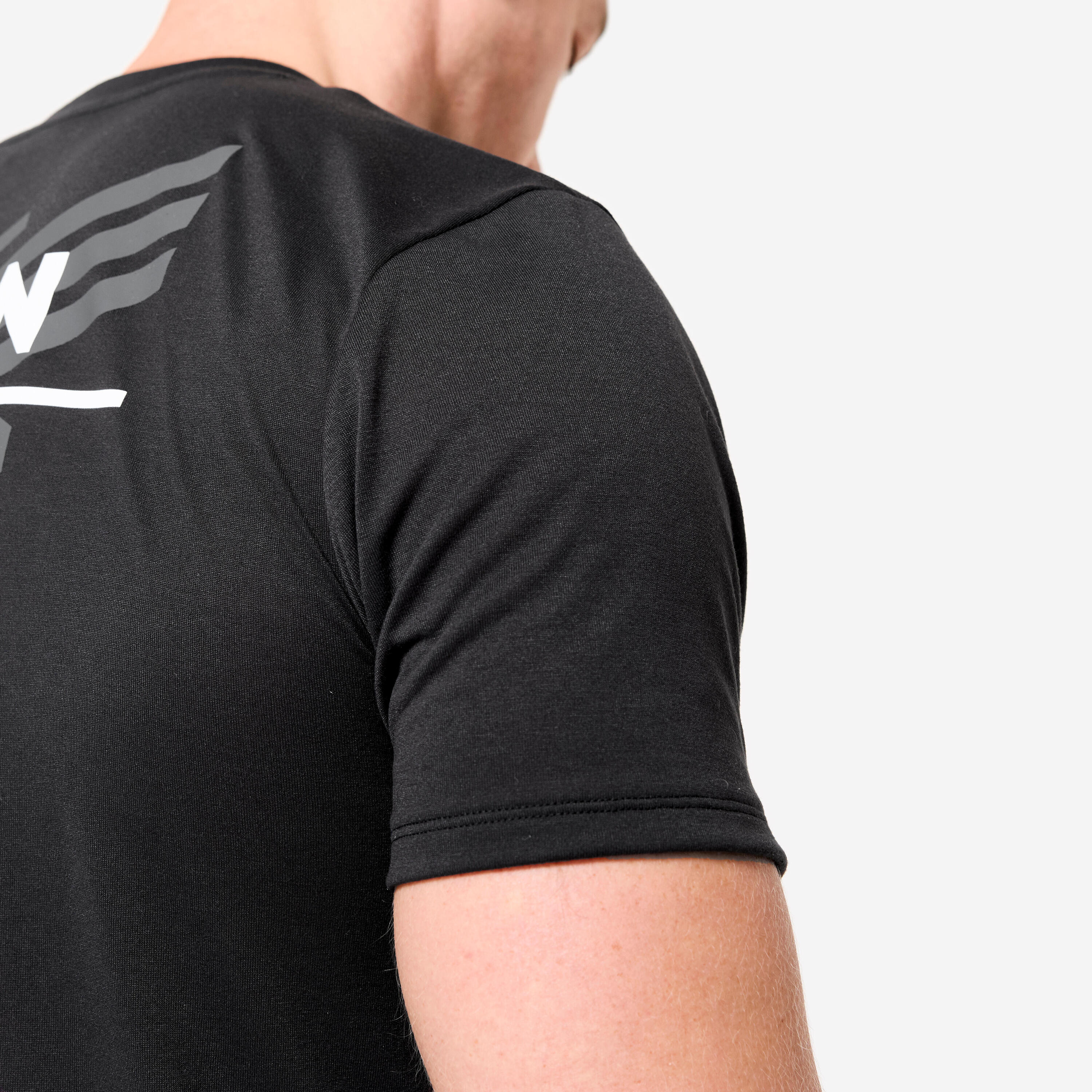 Ademend T-shirt voor crosstraining heren slim fit 6/7