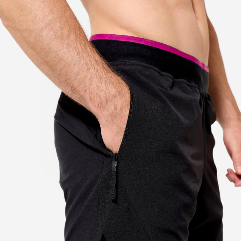 Pantalon scurt respirant Fitness cardio CELLIANT Gri Bărbați 