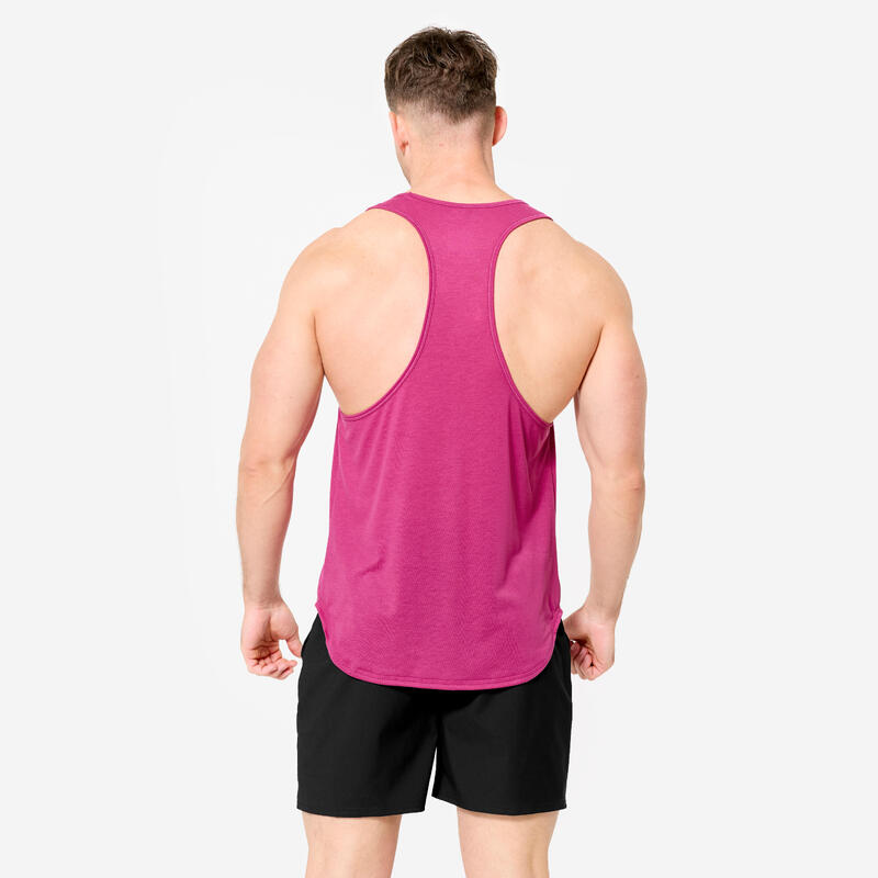 Maiou stringer Bodybuilding Mov magenta Bărbați