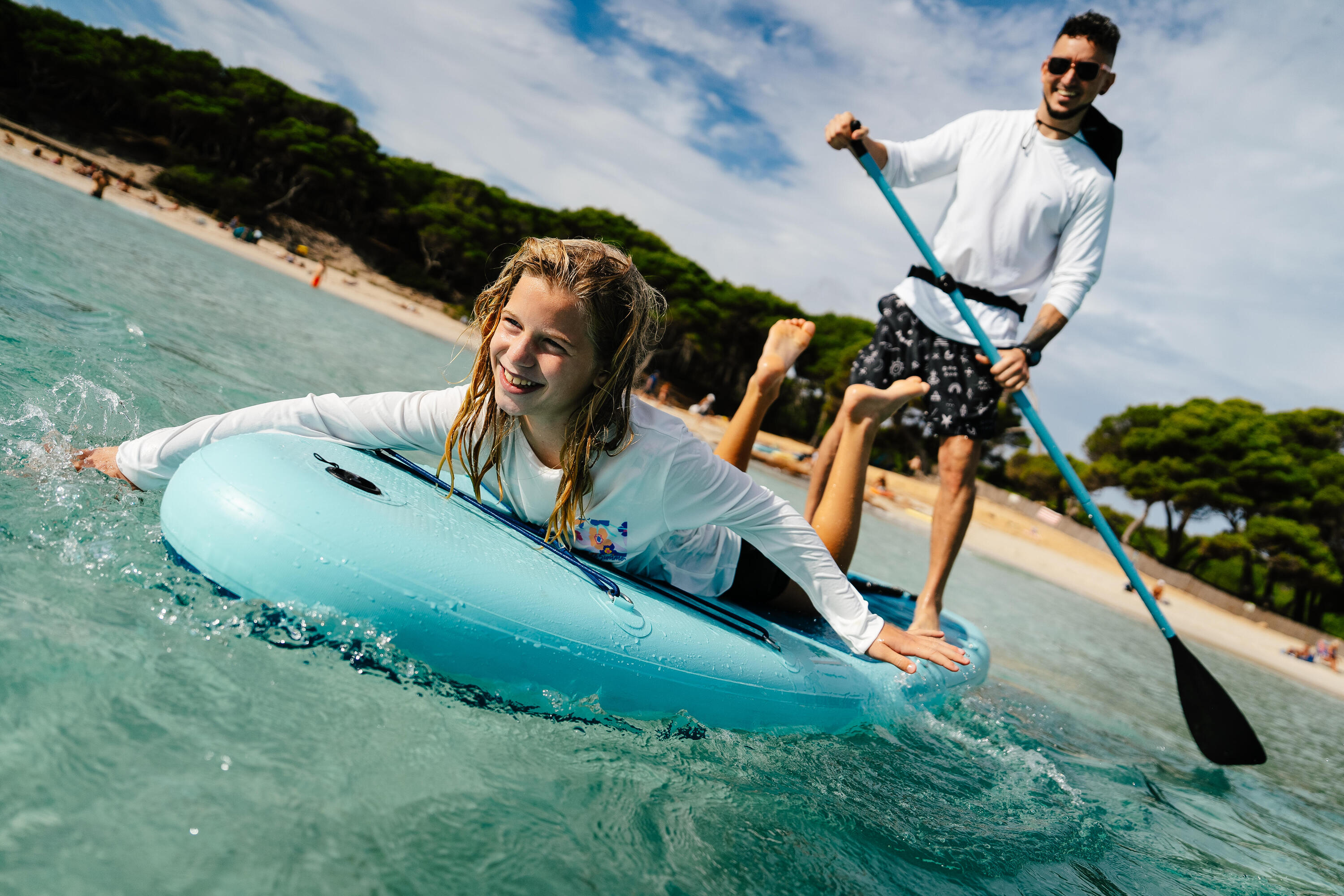 Stand up paddle inflatable pack 10’6 ,1 or 2 persons (up to 130 kg)- 100 Blue 2/26