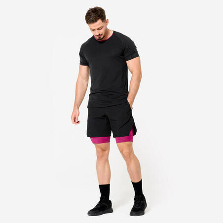 Футболка спортивна чоловіча 900 чорна