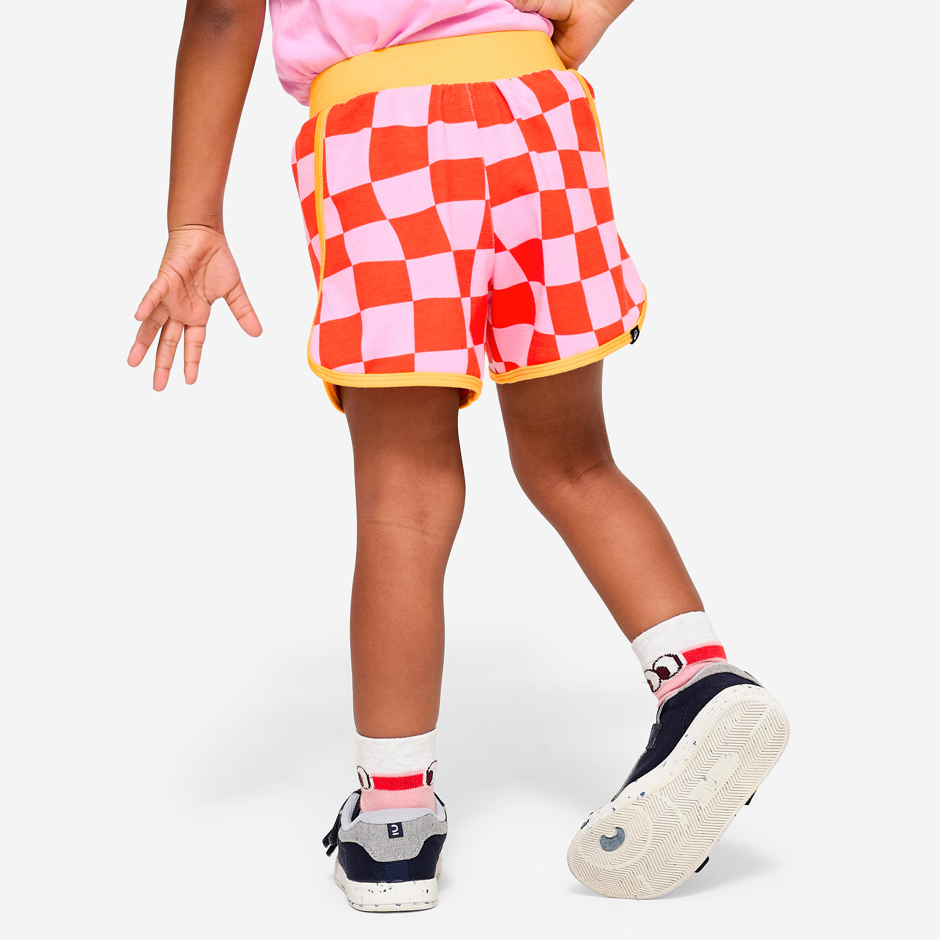 Kids Adjustable 500 Shorts | 24M - 6Y | Begonia Pink & Curry Yellow