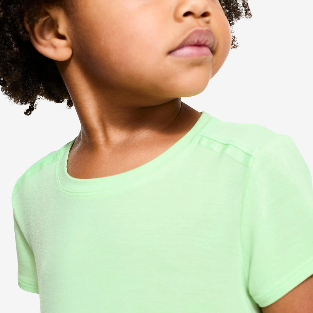T-shirt babygym léger et respirant enfant, Vert