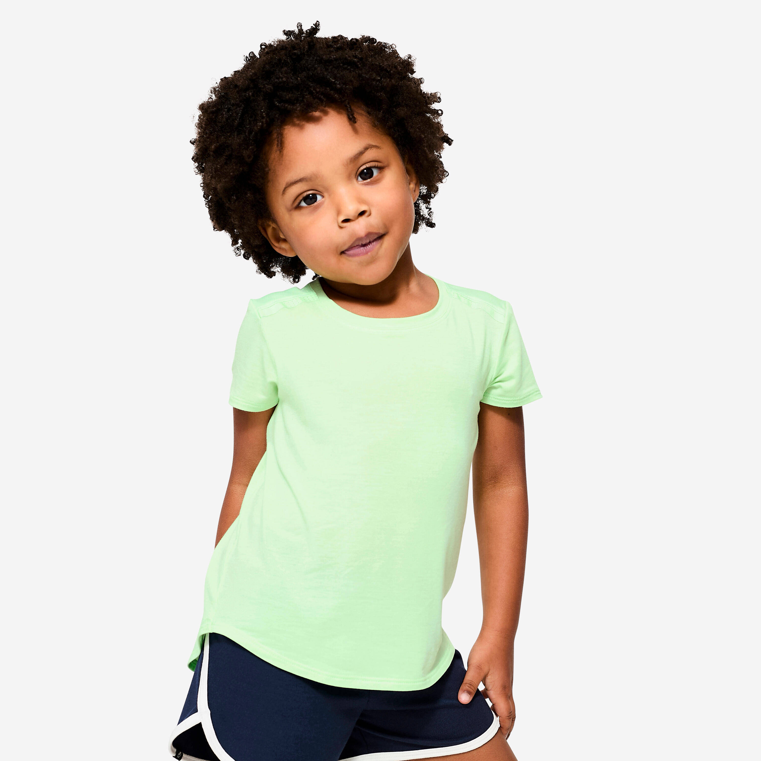 Kid's Lightweight Breathable T-Shirt 500 - Sorbet Green -  1