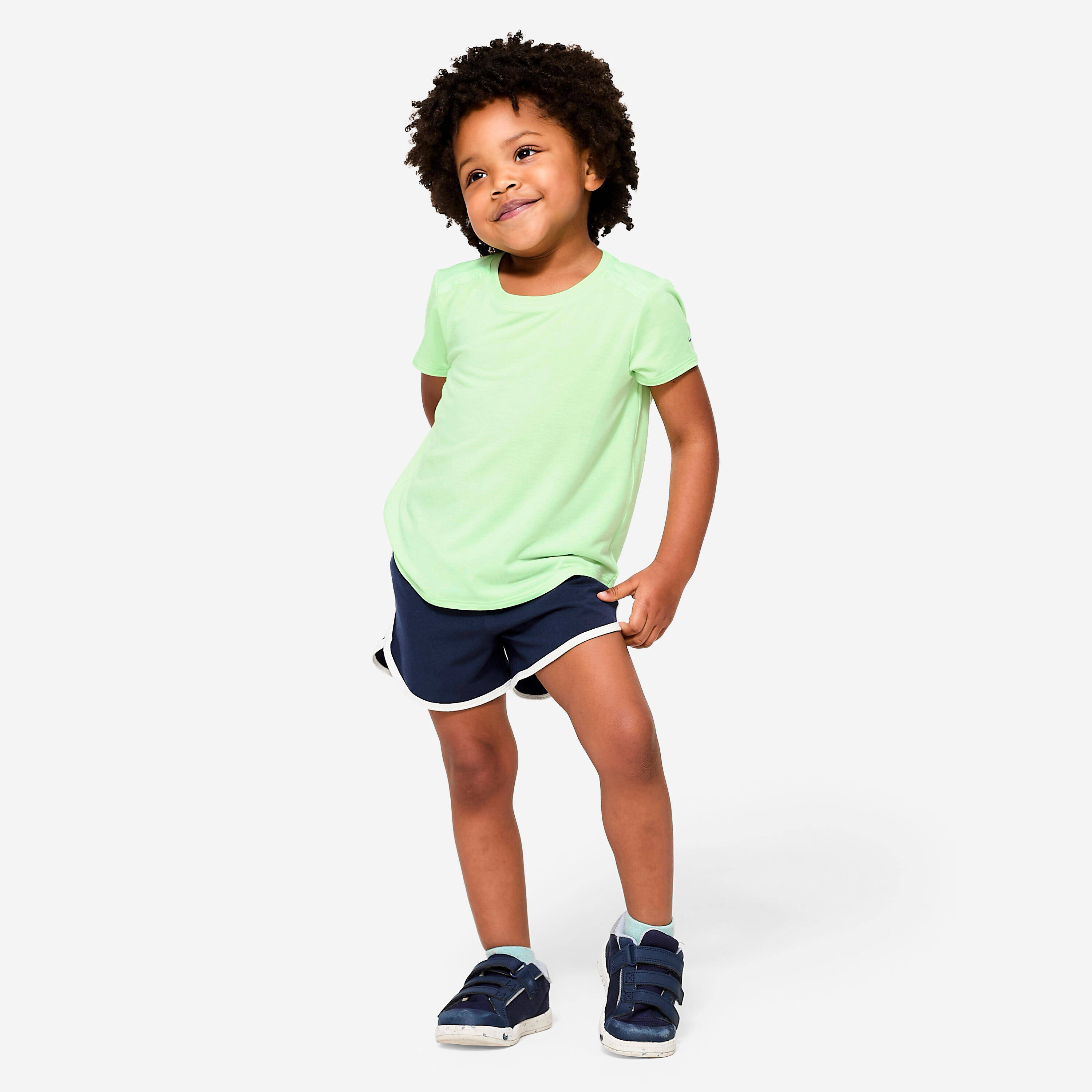 Kid's Lightweight Breathable T-Shirt 500 - Sorbet Green -  2
