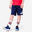 Short enfant en coton, bleu marine