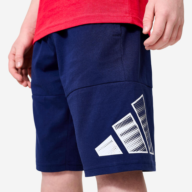 Short enfant en coton, bleu marine