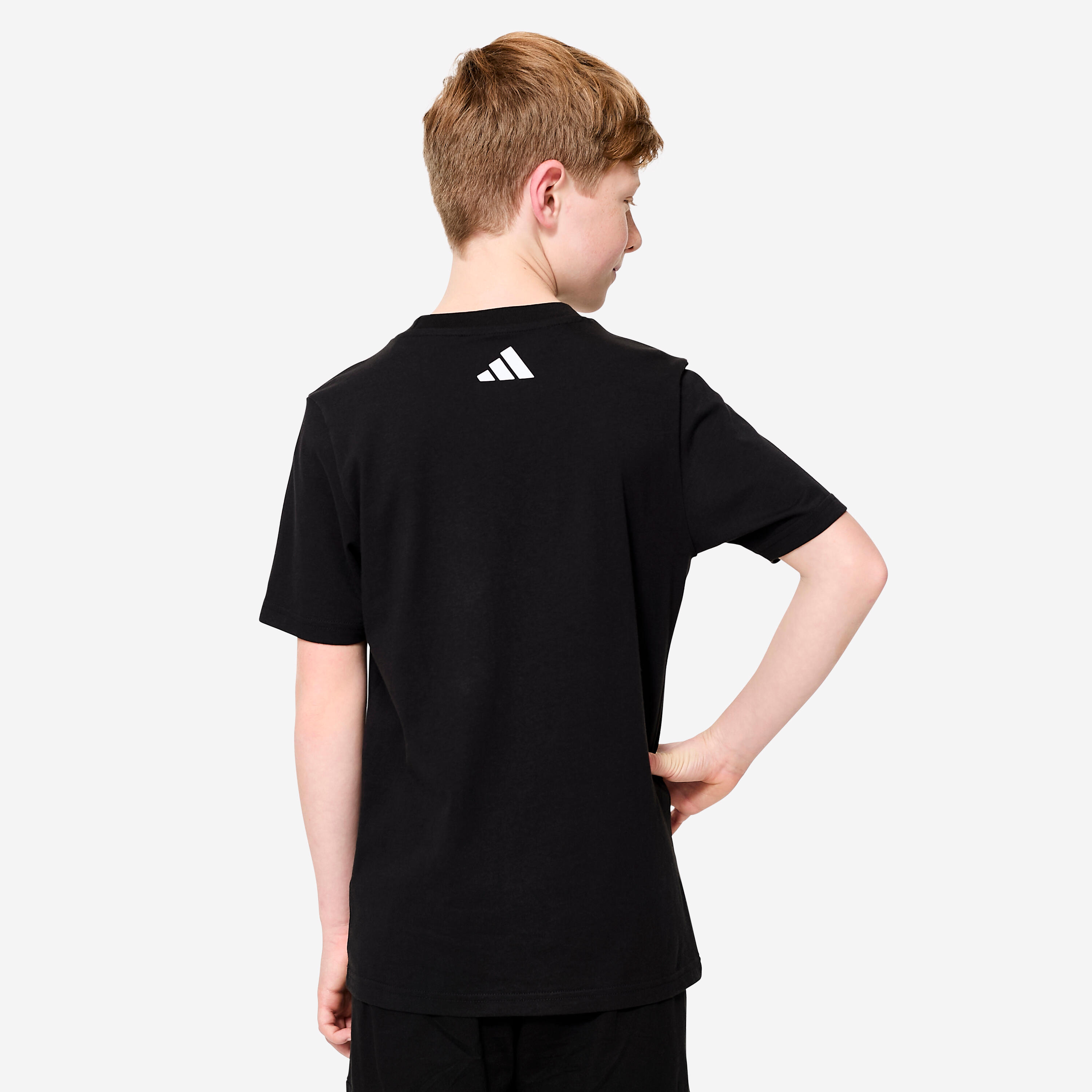 ADIDAS T-Shirt Kinder Baumwolle - schwarz  4/5