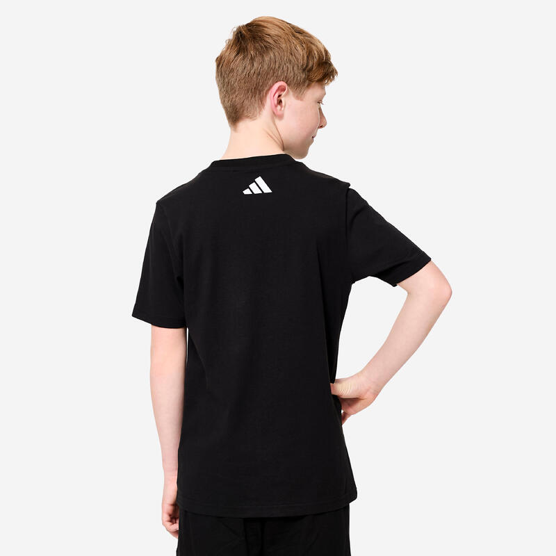 T-shirt pour enfant en coton, noir