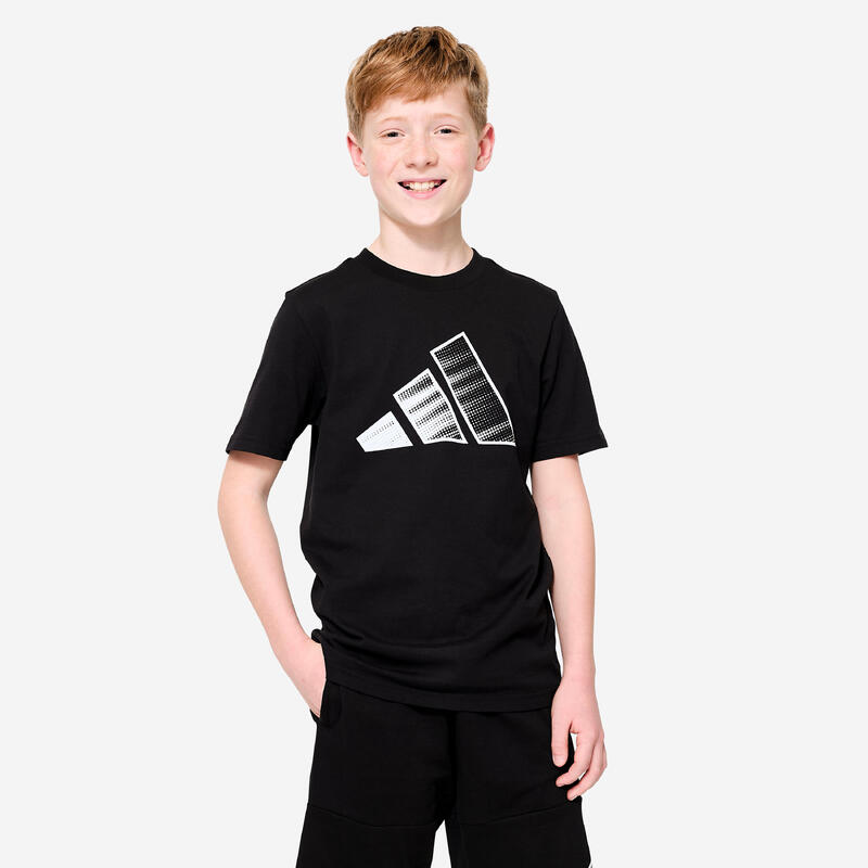 T-shirt pour enfant en coton, noir