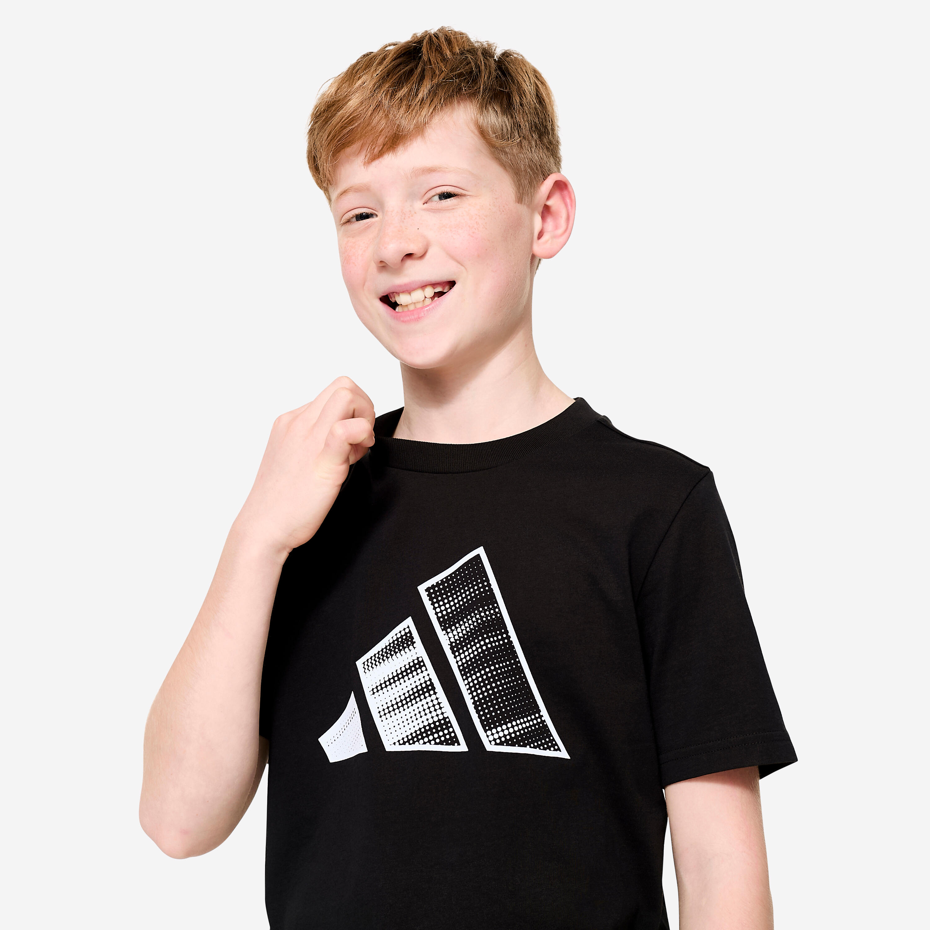 ADIDAS T-Shirt Kinder Baumwolle - schwarz  3/5