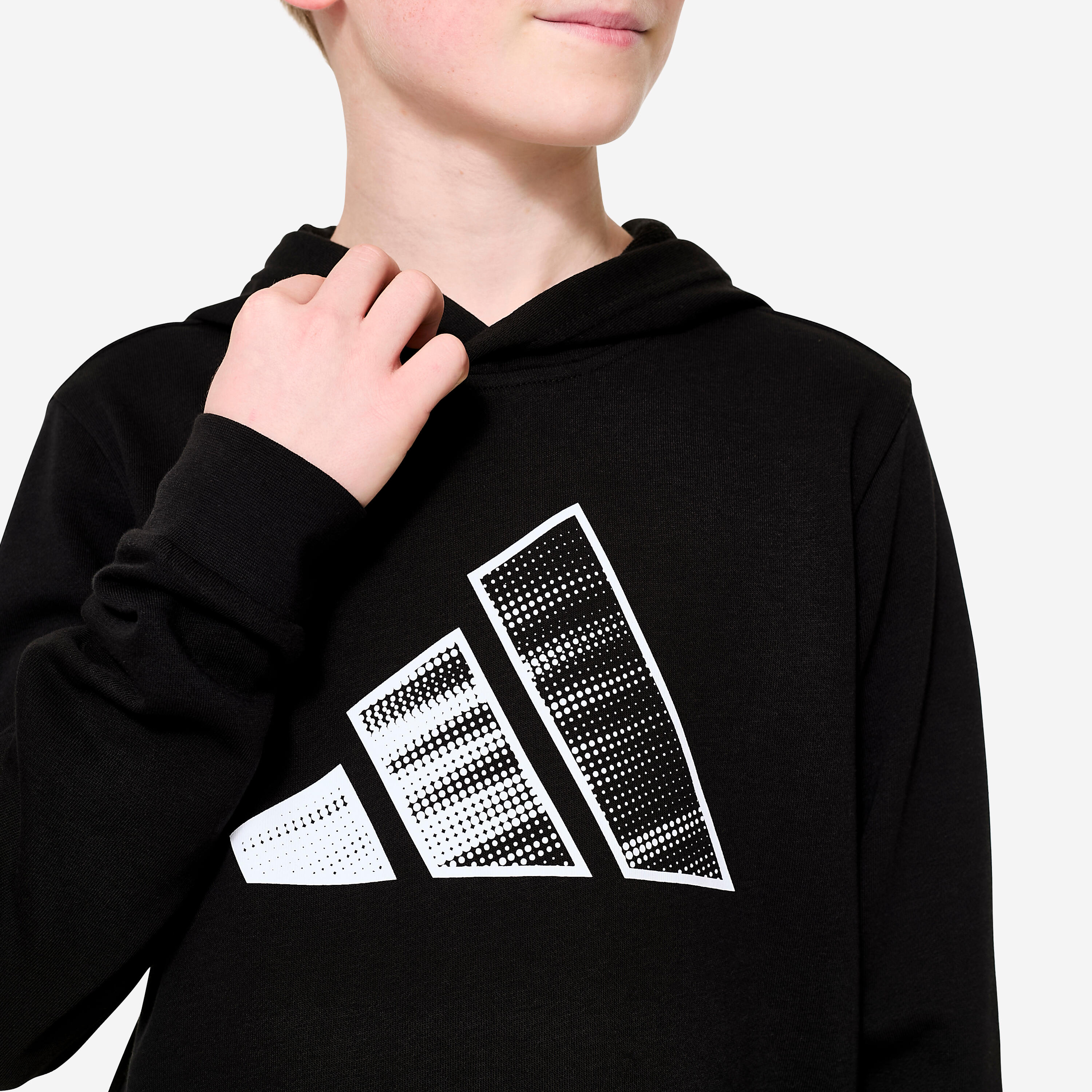 Kinder-Kapuzensweatshirt, schwarz 6/6