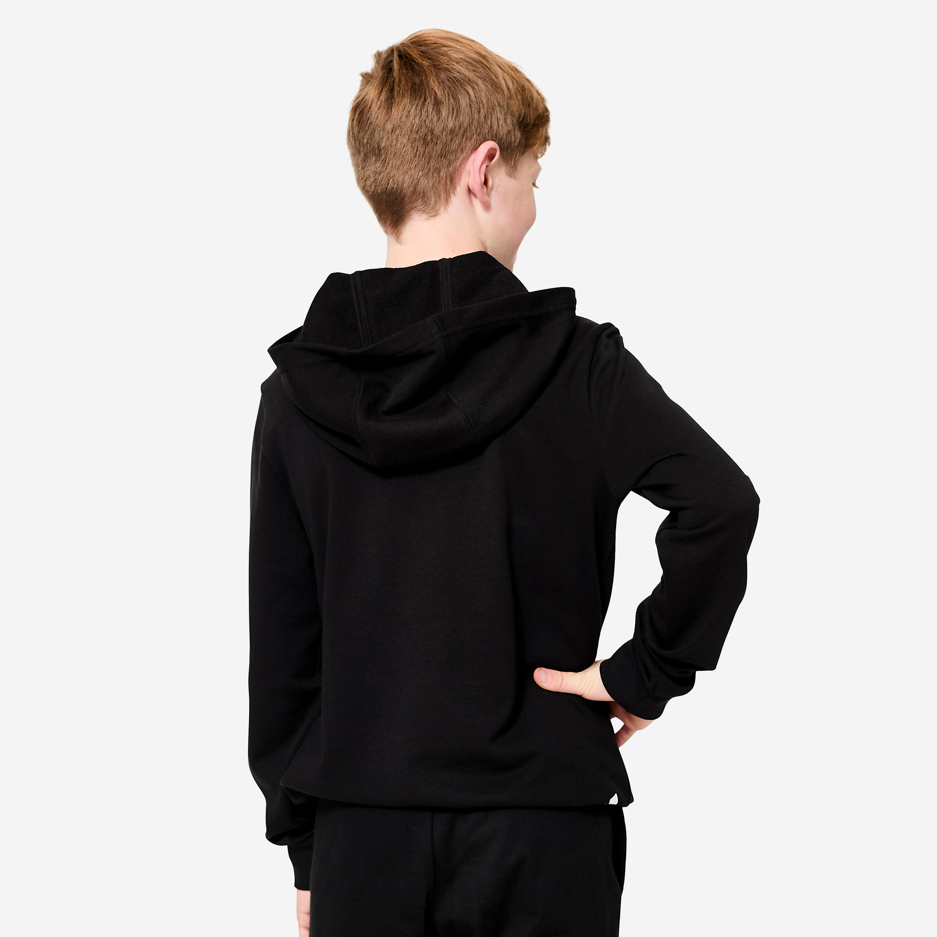 Kinder-Kapuzensweatshirt, schwarz 4/6