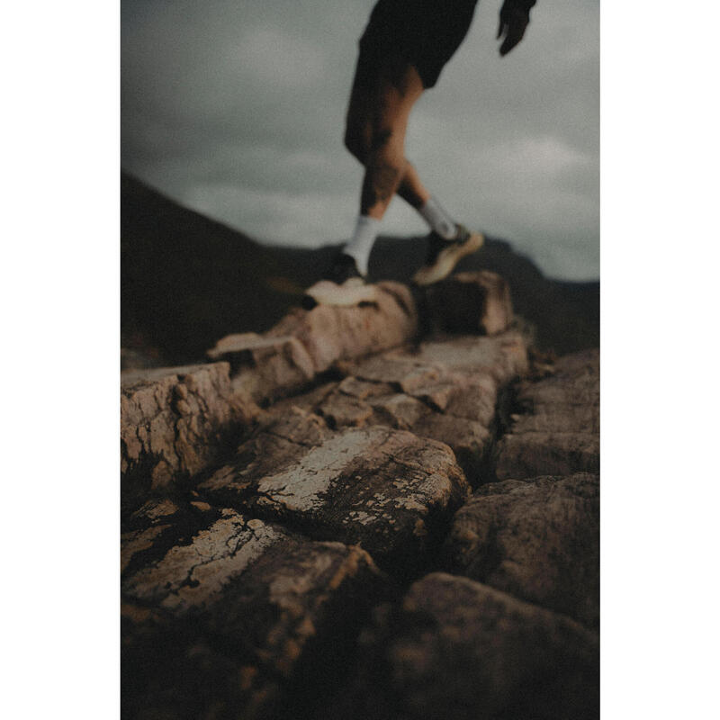 Încălțăminte alergare Trail Kiprun MT Cushion 2 
bej-galben bărbați