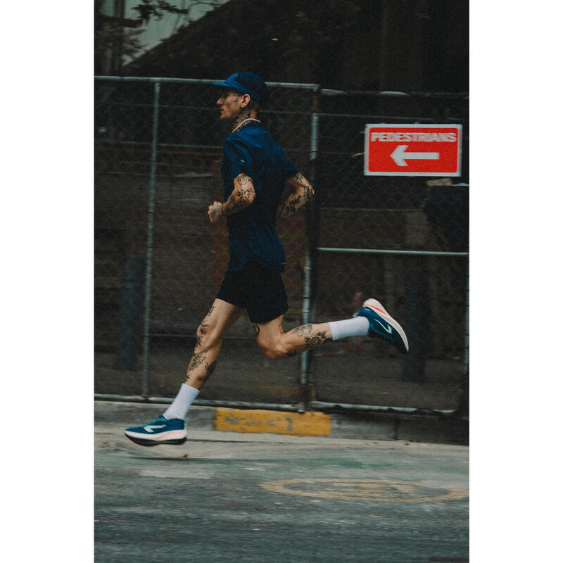 Șort respirant Alergare Jogging Run Dry+ Negru Bărbați 
