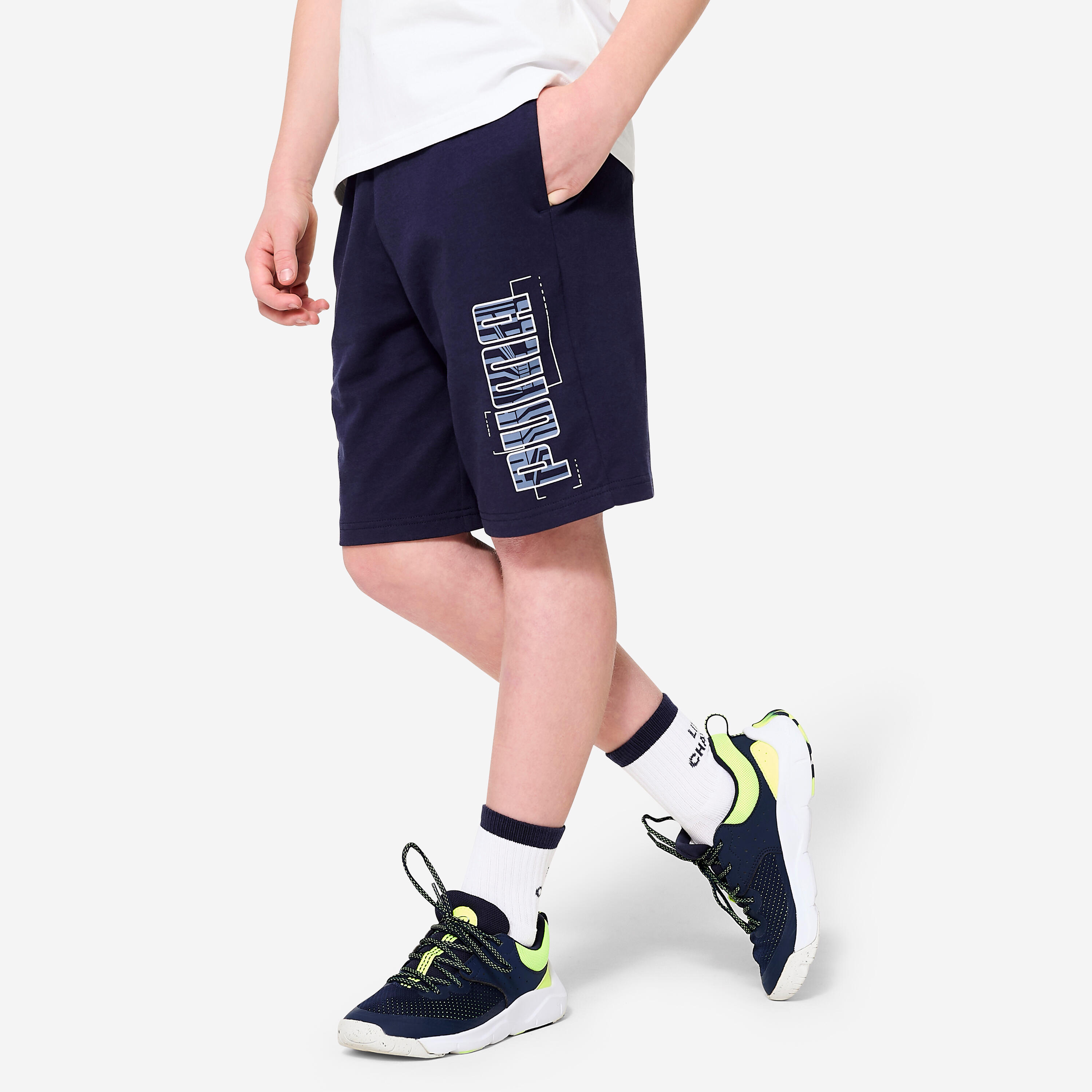 PUMA Pantalón Corto Puma Niños Azul Marino Algodón