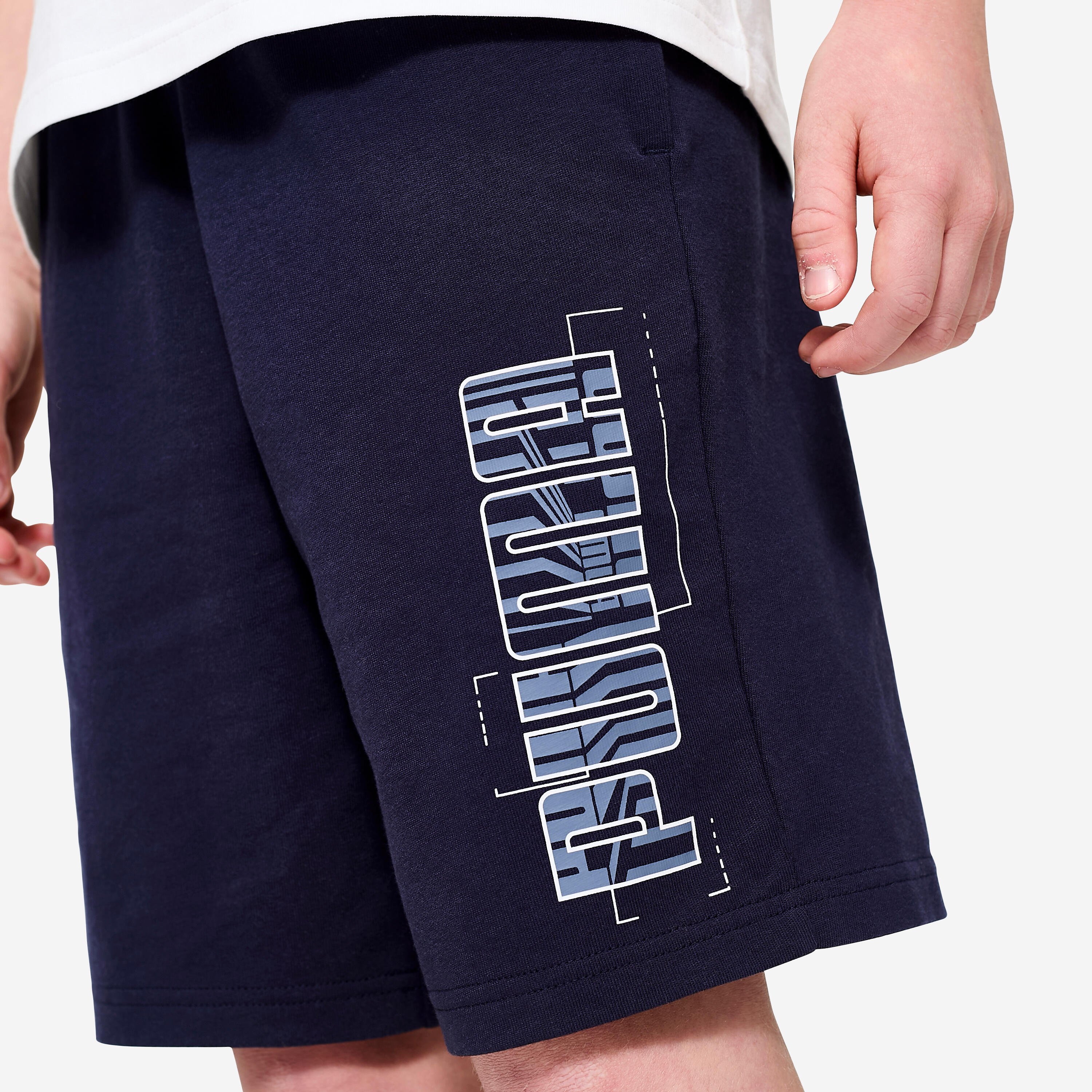 Shorts Kinder Baumwolle - dunkelblau  4/5