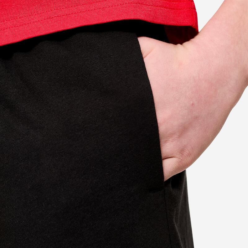 Pantalon scurt din bumac Puma Negru Băieți