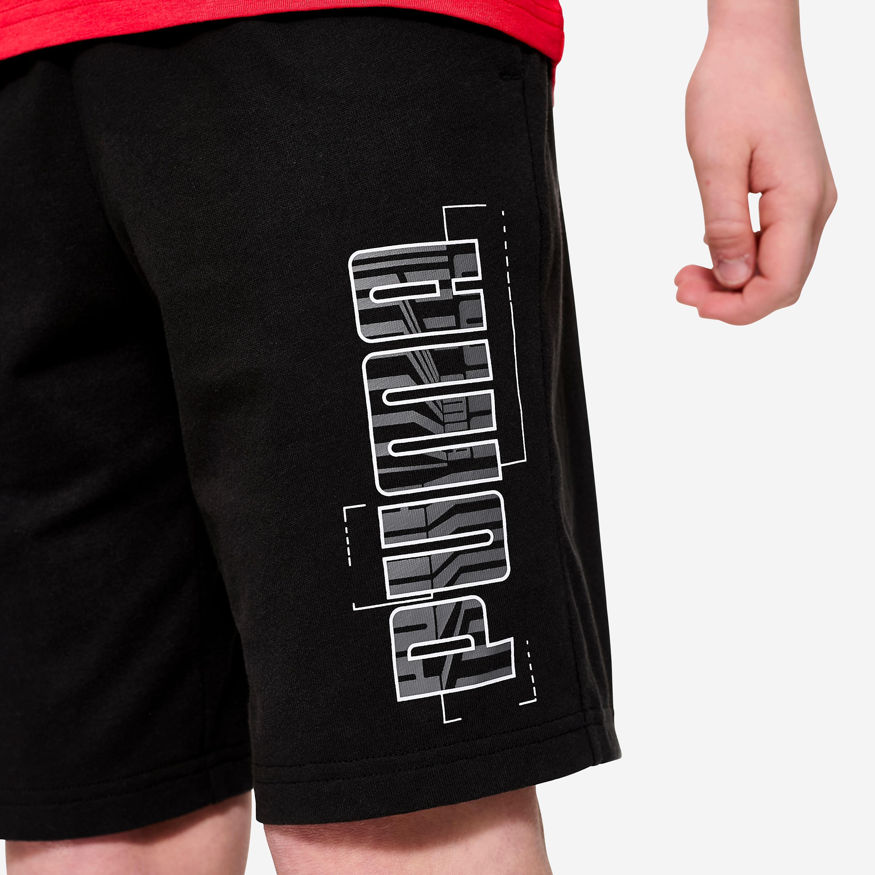 Katoenen kindershort zwart 5/6