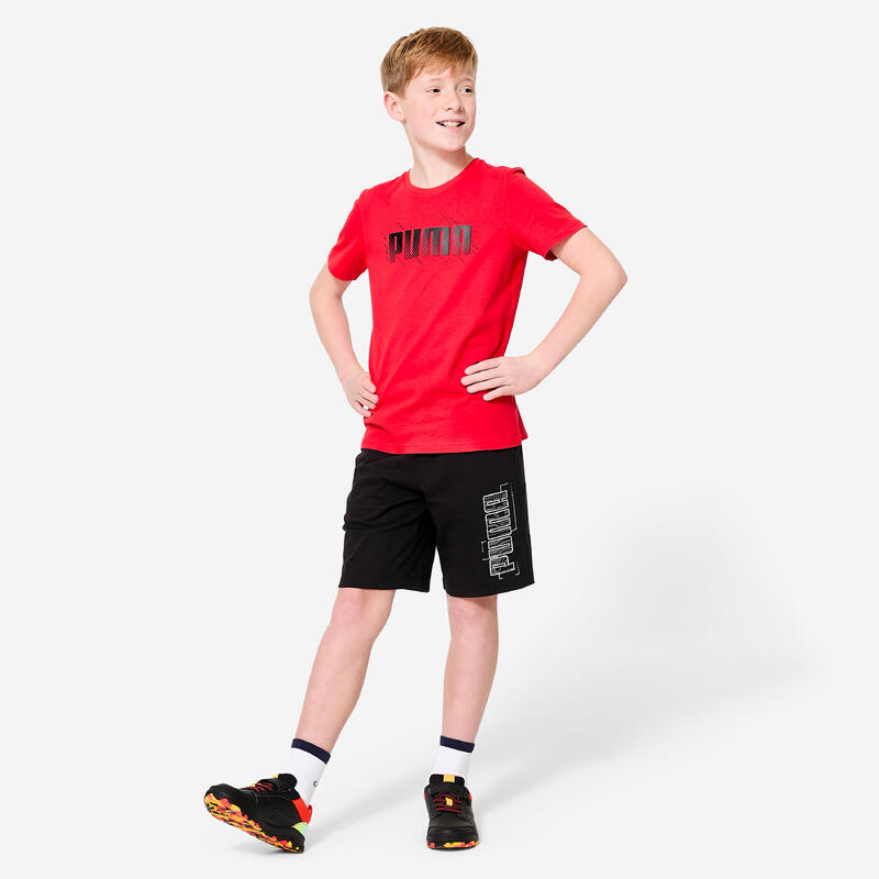 Pantalon scurt din bumac Puma Negru Băieți