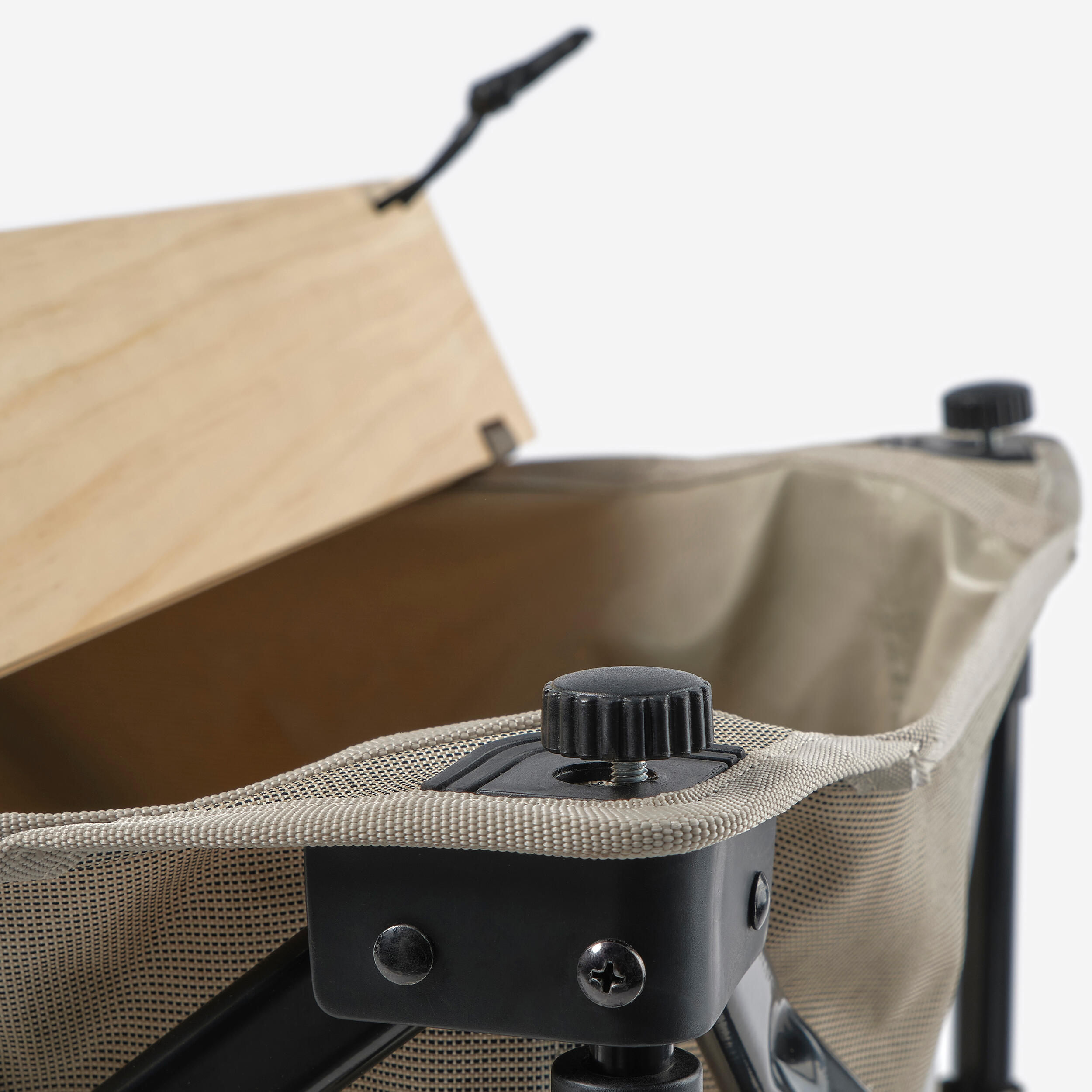 Wooden Camping Table for the All Road Quechua Trolley 4/7