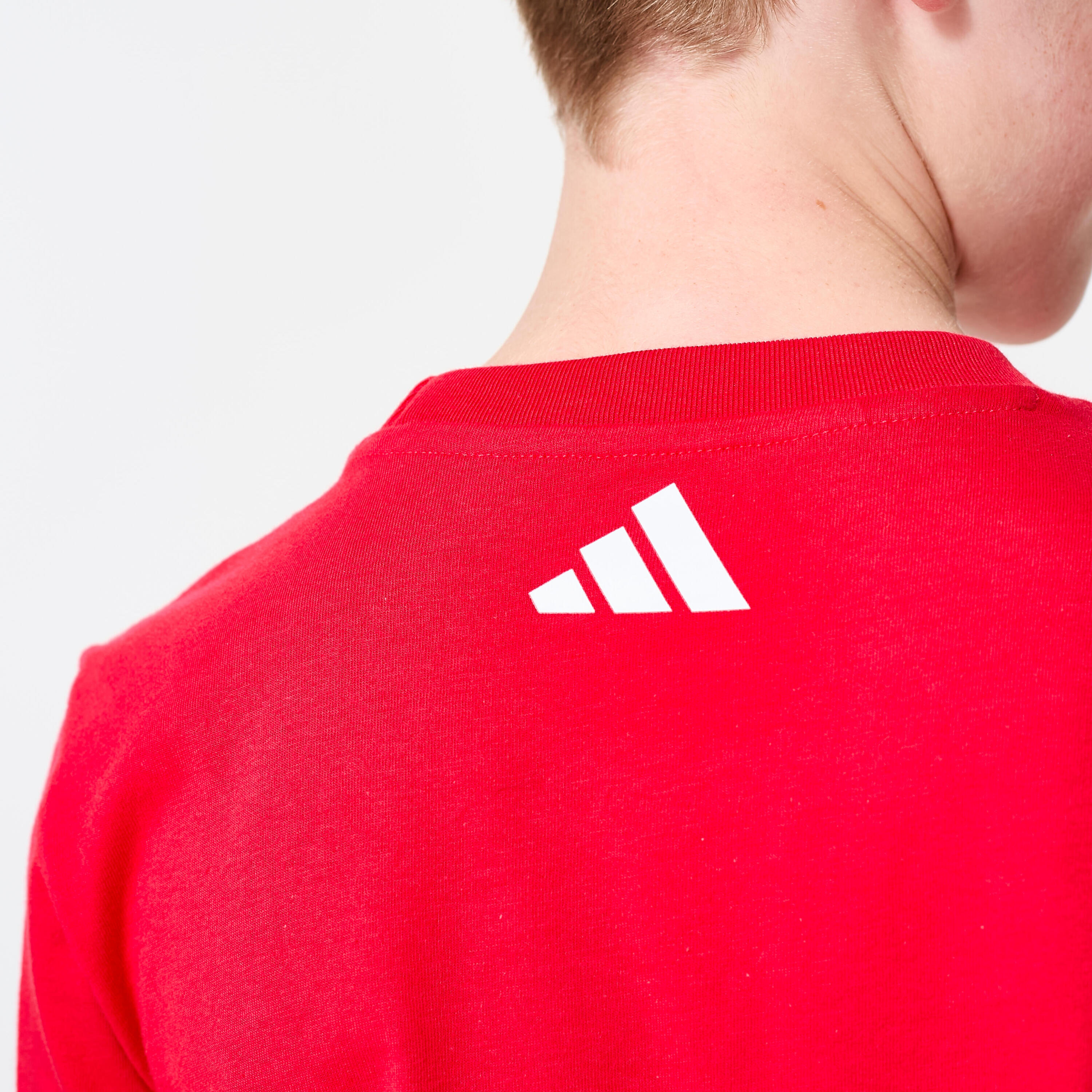 T-shirt voor kinderen katoen rood 5/5