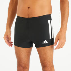 Maillot boxer de bain natation Homme - Adidas 3 bandes noir blanc
