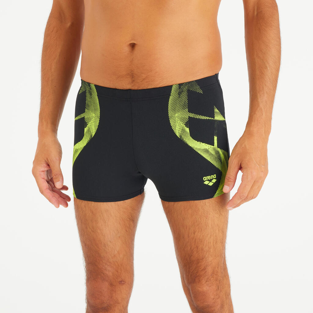 Men’s swimming boxer shorts - Arena black artic green