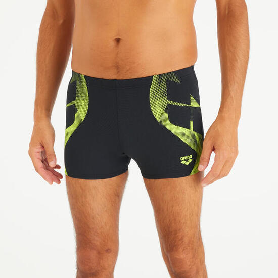 Bañador Hombre Arena Bóxer Natación Negro Ártico Verde