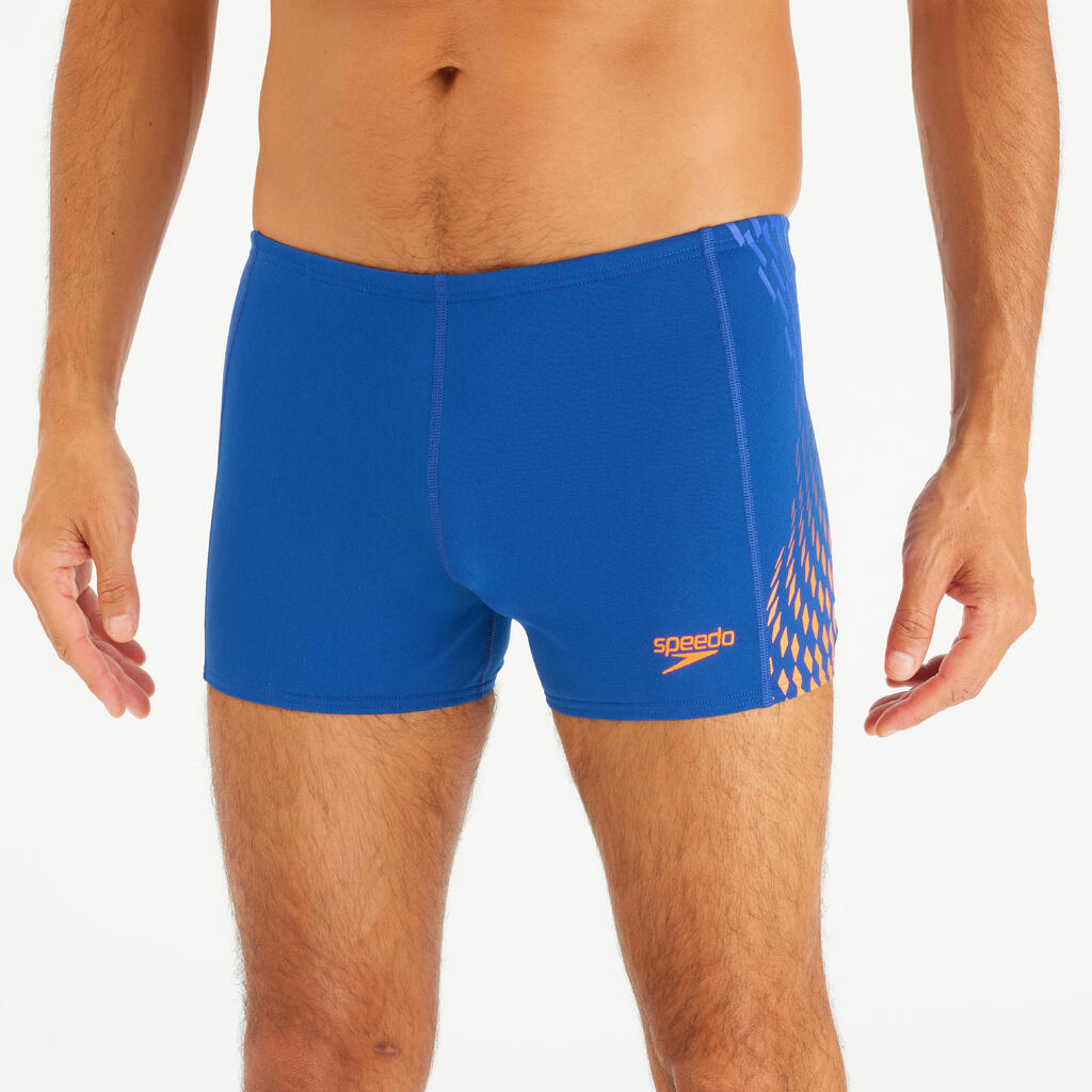 Modre in oranžne moške kopalke boksarice SPEEDO