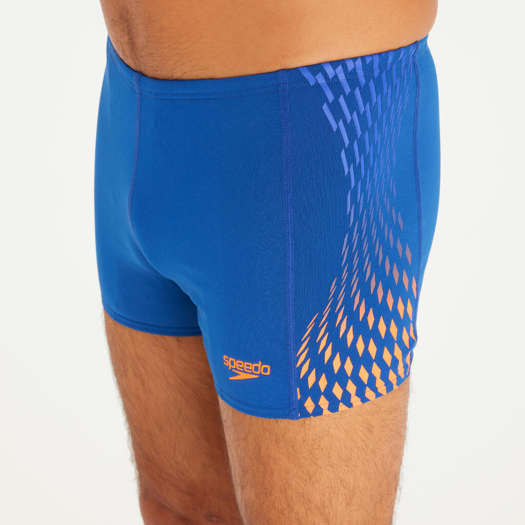 Modre in oranžne moške kopalke boksarice SPEEDO