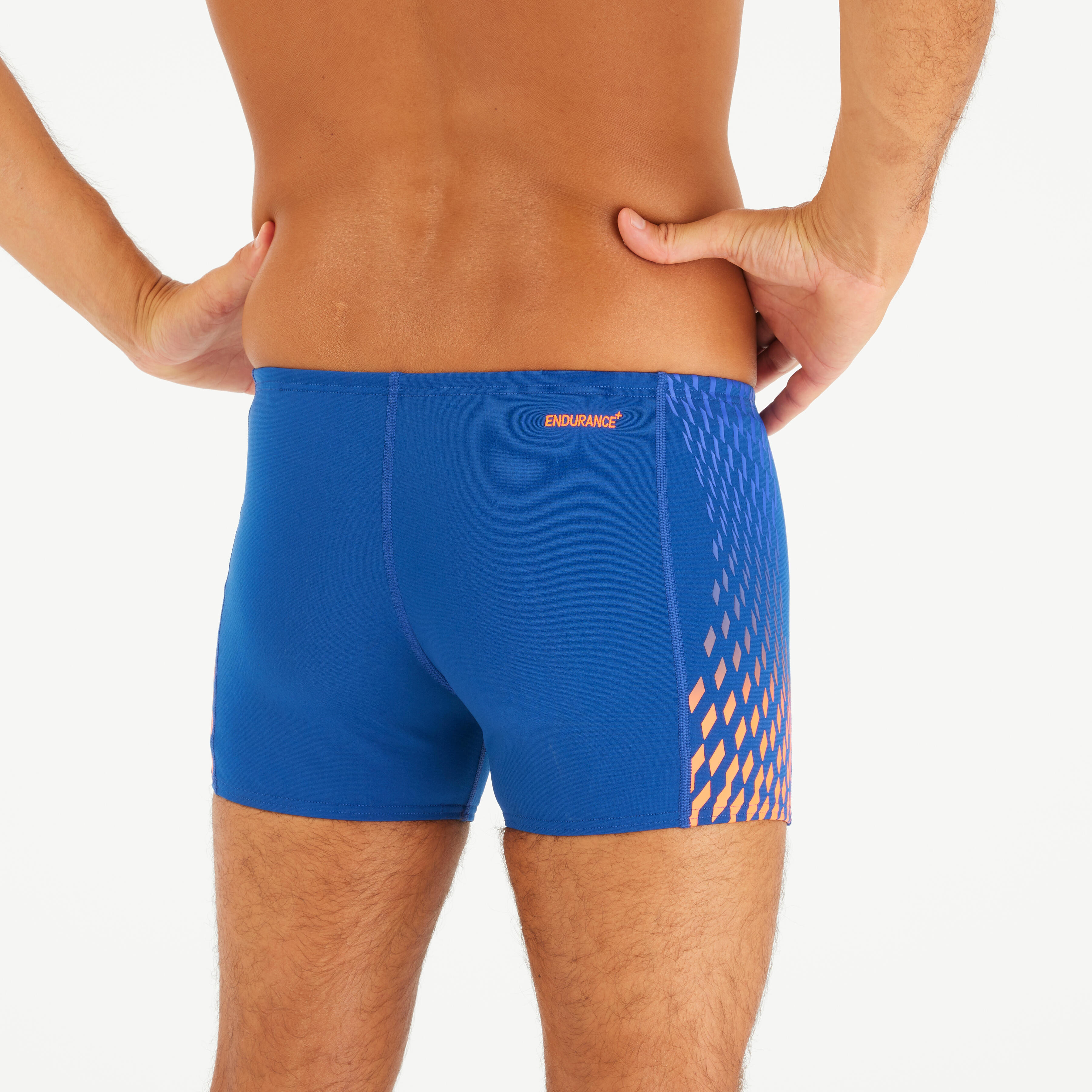 SPEEDO SPEEDO Multi pánske boxerkové plavky modro-oranžové S-M · záber 5