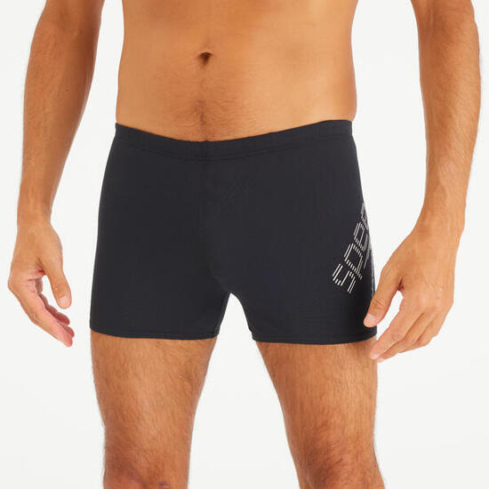 Maillot de bain boxer homme - Speedo logo noir blanc