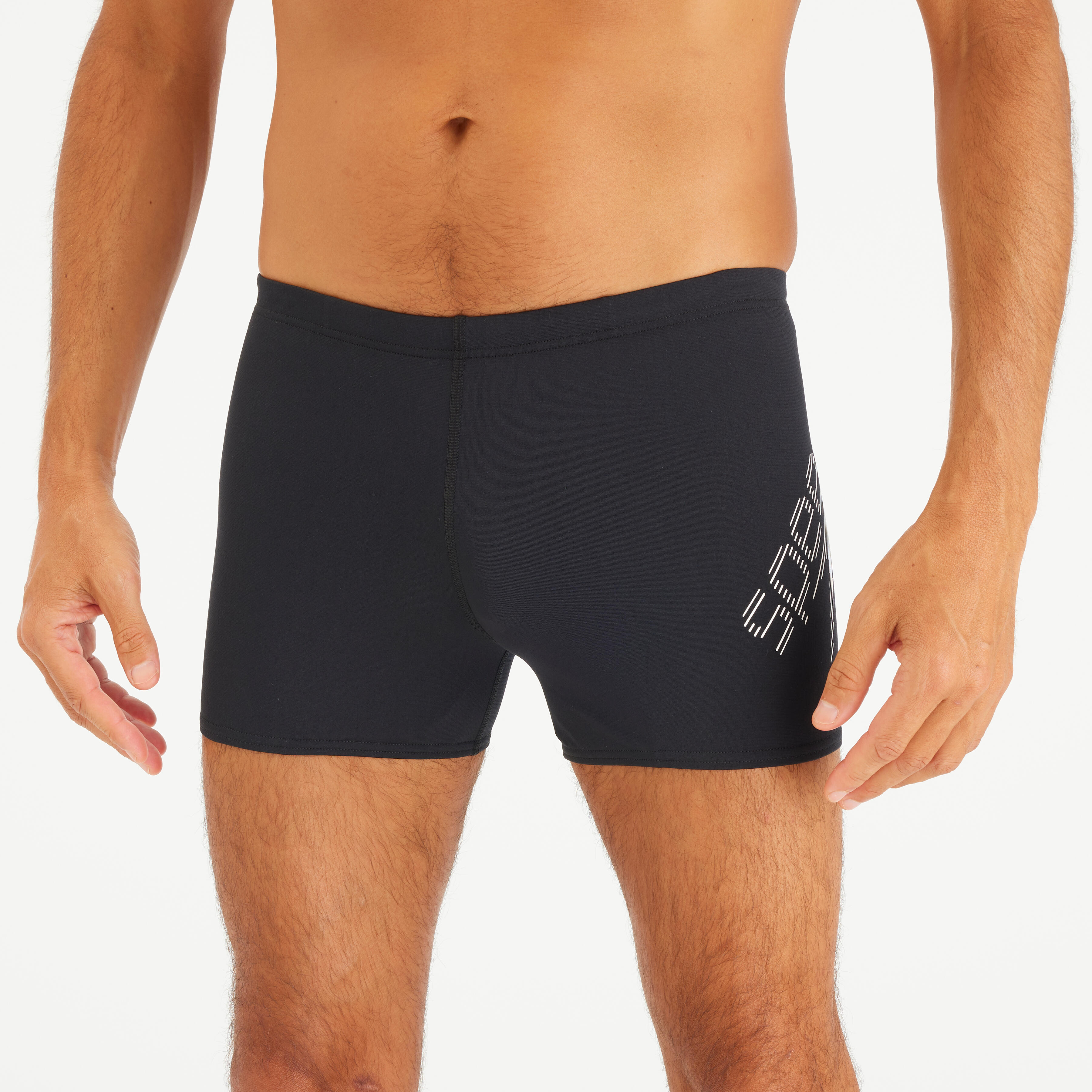 Boxeri de baie Speedo logo Negru-Alb Bărbați