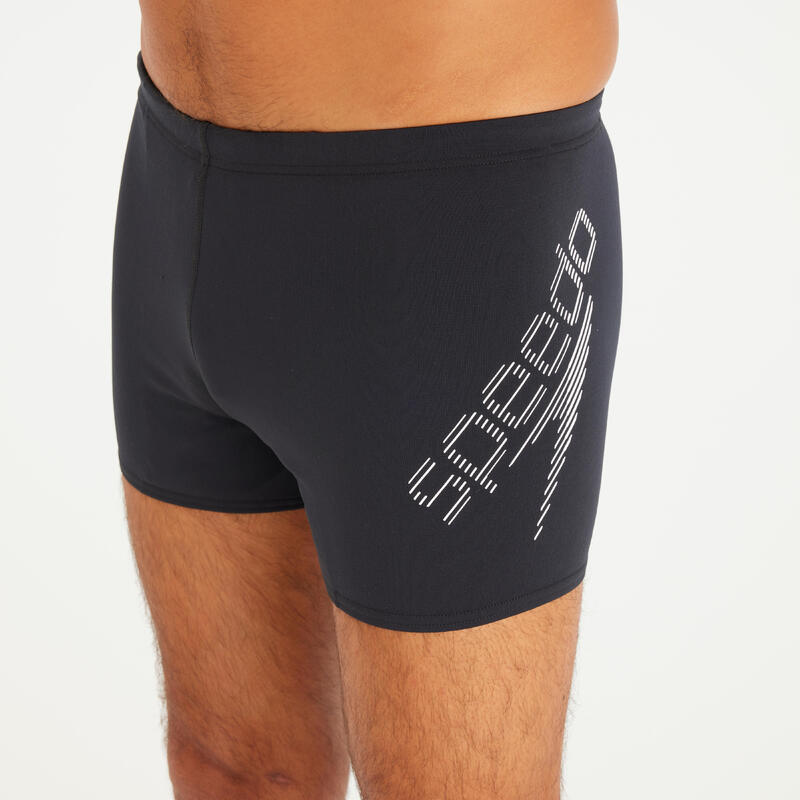 Boxeri de baie Speedo logo Negru-Alb Bărbați