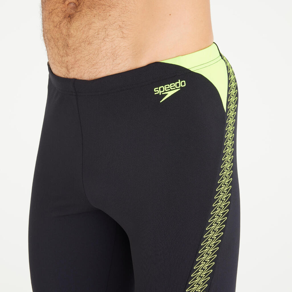 SPEEDO jammer pánske boxerkové plavky dlhé čierno-žlté