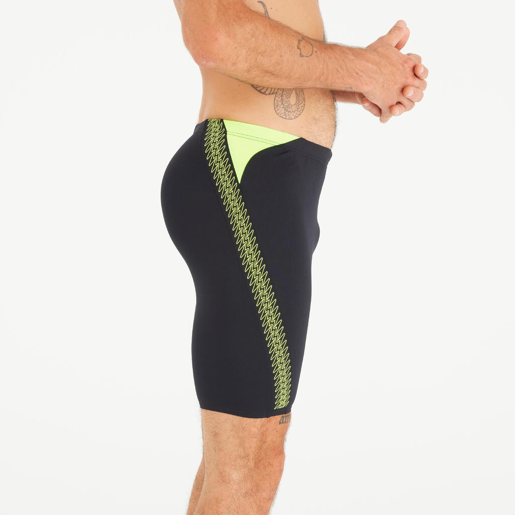 SPEEDO jammer pánske boxerkové plavky dlhé čierno-žlté