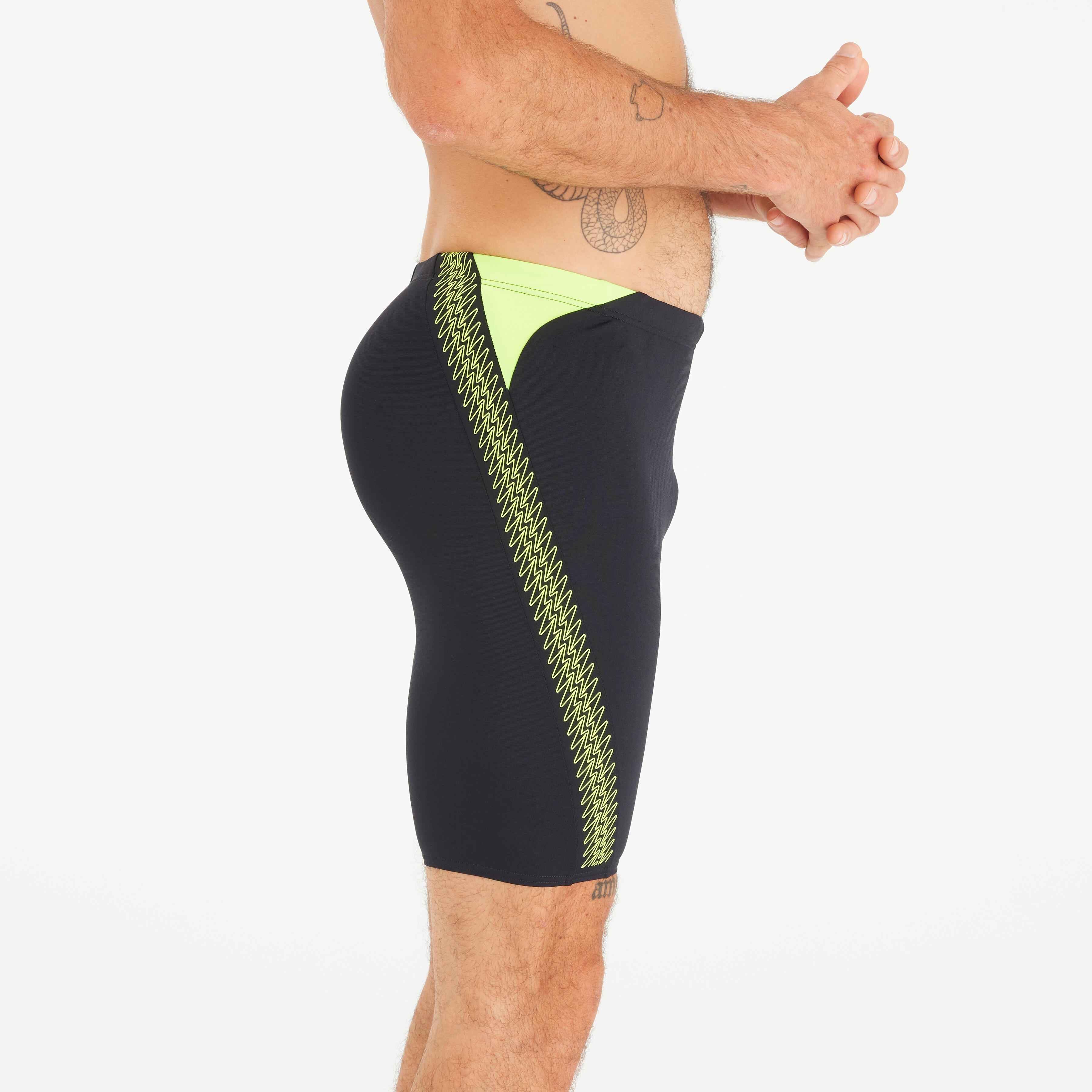SPEEDO SPEEDO jammer pánske boxerkové plavky dlhé čierno-žlté L-XL · záber 4