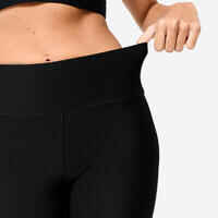Women Straight Cut Fitness Leggings - Black