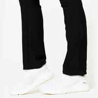 Women Straight Cut Fitness Leggings - Black