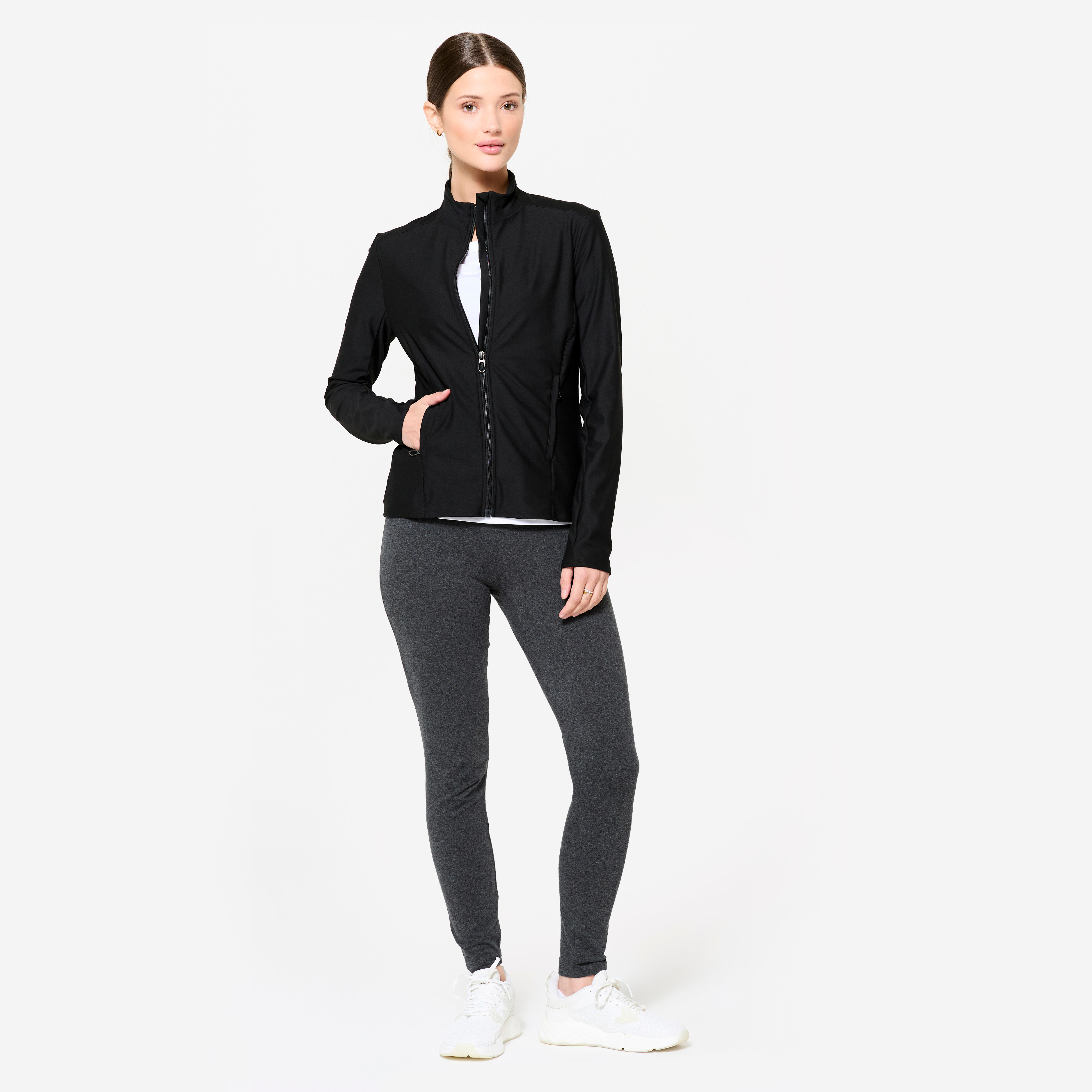 Women's Zip-Up Jacket - Black