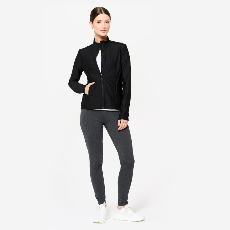 Veste zippée femme, noire