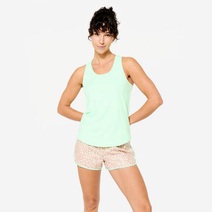 Débardeur dos nageur fitness cardio femme, violet lilas