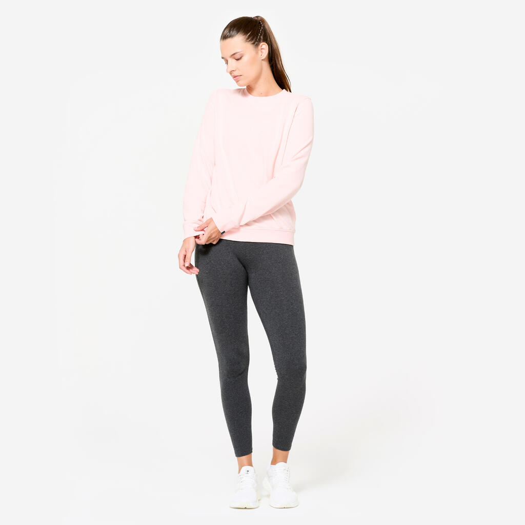 Women's Slim-Fit Fitness Leggings - Mottled Grey