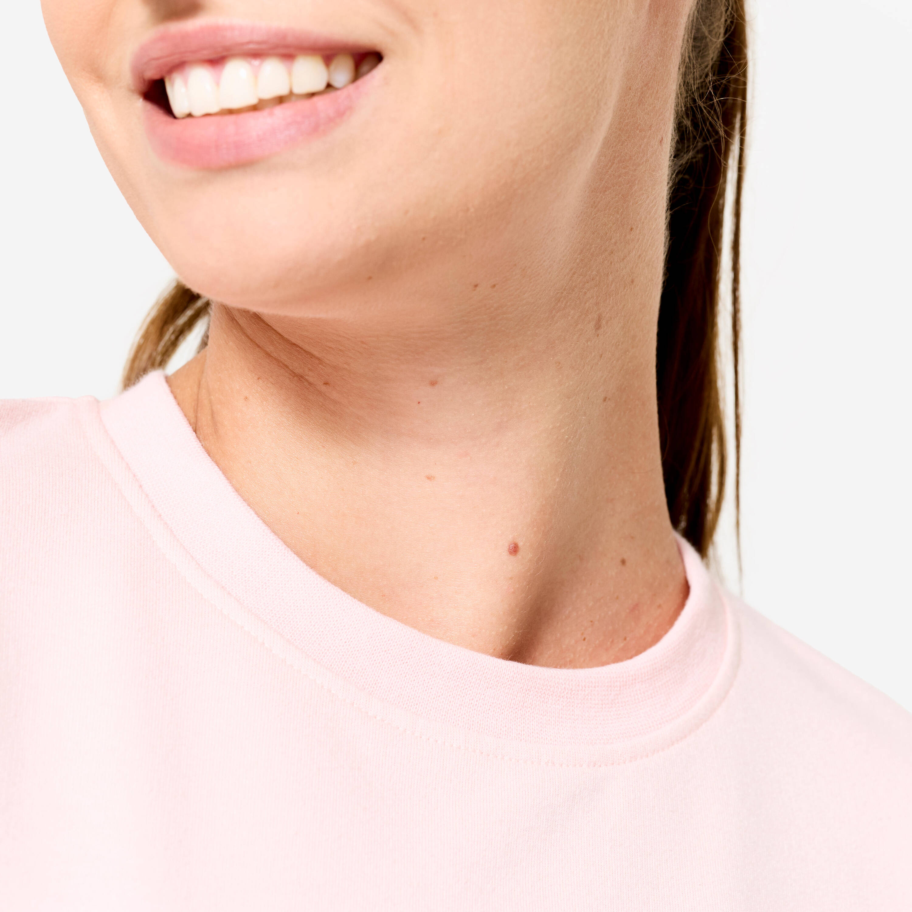 Women's Crew Neck Training Sweatshirt - Light Pink -  4
