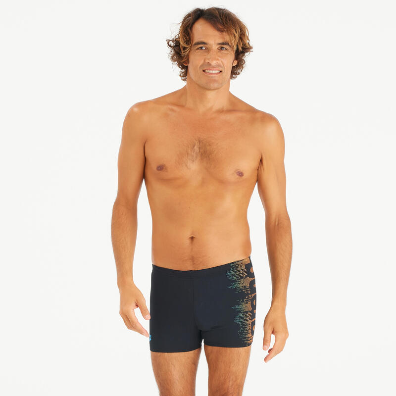 Maillot boxer de bain natation Homme - Arena noir bleu OP